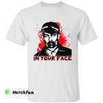 Bloody Ed Gein Serial Killer Murder In Your Face Halloween T-Shirt