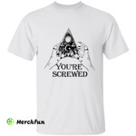 Ouija Board Wizard Witch Hands You' Re Screwed Halloween T-Shirt