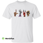 Funny Love Wizard Witch Hand Sign Halloween T-Shirt