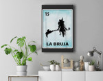 La Bruja Mexican Witch Cards Halloween Premium Wall Art Canvas Decor
