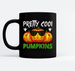 Pretty cool pumpkins Scary Halloween Jack o lantern costume Ceramic Coffee Black Mugs