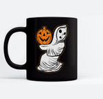 Ghost pumpkin Classic Halloween Costumes Funny Ceramic Coffee Black Mugs