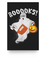 Ghost Reading Books - Funny Halloween Book Lover Poster
