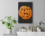 Giant Chocolate Chip Cookie Premium Wall Art Canvas Decor