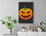 Giant Jackolantern Halloween Pumpkin Jack-o-lantern Premium Wall Art Canvas Decor