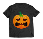 Giant Sad Jackolantern Pumpkin Funny Halloween Costume T-shirt