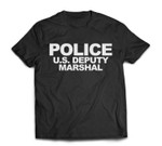 U.S. Deputy Marshal Front &amp; Back Print Law Enforcement T-shirt