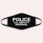 U.S. Deputy Marshal Front &amp; Back Print Law Enforcement Cloth Face Mask