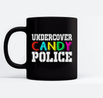 Undercover Candy Police Funny Halloween Costume for Kids Men Ceramic Coffee Black Mugs