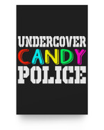 Undercover Candy Police Funny Halloween Costume for Kids Men Poster