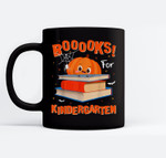 Booooks Pumpkin Book Lover Library Halloween Kindergarten Ceramic Coffee Black Mugs