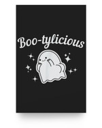 Bootylicious Cute Ghost Booty Pun Funny Halloween Sarcastic Poster
