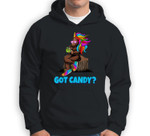 Bigfoot Sasquatch in Unicorn Halloween Costume, Got Candy Sweatshirt & Hoodie