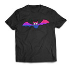 Bisexual bat for Halloween spooky pride T-shirt
