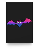 Bisexual bat for Halloween spooky pride Poster