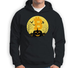 Bitcoin Crypto Halloween Pumpkin Bat Design BTC Sweatshirt & Hoodie