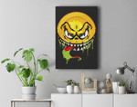 Bitcoin Crypto Halloween Slimy Monster Design BTC Premium Wall Art Canvas Decor