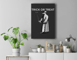 Black Death Trick or Treat Halloween Plague Doctor Costume Premium Wall Art Canvas Decor
