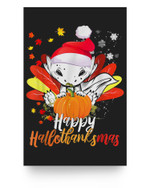 Axolotl Halloween And Merry Christmas Classic Costume Poster
