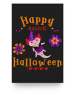 Axolotl Halloween Happy Halloween Poster