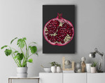 Cute Pomegranate Slice Fruit Halloween Costume Premium Wall Art Canvas Decor