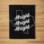 Funny Texas Lover Austin Houston Dallas Alright Fleece Blanket