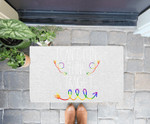 Gay Pride I Cant Think Straight LGBTQ+ Stuff Bisexual Queer Doorrmat