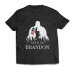 Let's Go Brandon US Flag Bigfoot T-shirt