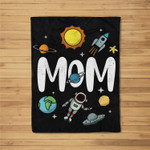 Outer This World Space Mom Mother's Day Party Design Fleece Blanket