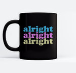 Retro Vintage 70's Style Distressed 80's Alright Mugs