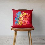 2022 Happy New Year 2022 New Years Eve Colorful Gifts Throw Pillow