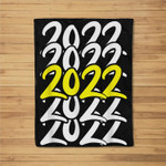 2022 New Years Eve Cool Party Family Pajamas NYE Fleece Blanket