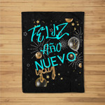 Feliz Año Nuevo En Español - Fun Happy New Year Celebration Fleece Blanket
