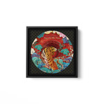 Happy Chinese New Year 2022 Chinese Year of the Water Tiger Square Framed Wall Art