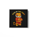 Happy Chinese New Year 2022 Year Of The Tiger Master for CNY Square Framed Wall Art