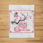 Happy Lunar New Year 2022 The Year Of The Tiger Traditional Fleece Blanket