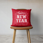 Happy New Year 2022 New Year's Day 2022 Throw Pillow