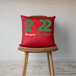 Happy New Year 2022 New Years Eve Party Supplies Throw Pillow