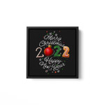 Merry Christmas and Happy New Year 2022 Year of the Tiger Square Framed Wall Art