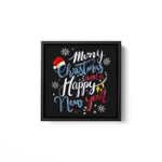 Merry Christmas and Happy new year 2022 Square Framed Wall Art