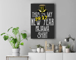 This Is My New Year 2022 Pajama Happy Christmas Funny Premium Wall Art Canvas Decor