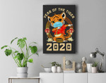 Year of the Tiger 2022 - Chinese New Year 2022 Dabbing Tiger Premium Wall Art Canvas Decor