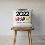 Zodiac Tiger  Chinese New Year 2022 Year of the Tiger Throw Pillow