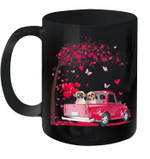 Couple Shih Tzu Dog Truck Valentine's Day Mug