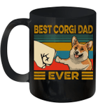 Best Corgi Dad Ever Retro Vintage Mug