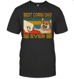 Best Corgi Dad Ever Retro Vintage Shirt