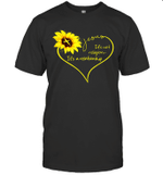 Sunflower Jesus Heart It's Not Religion It's A Relationship Shirt