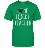 Funny St Patrick's Day Gift For Prek Kinder One Lucky Teacher Shirt