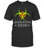 Quarantine 2020 Bio Hazard Distressed Community Awareness Shirt