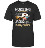 Nursing In My Veins Jesus In My Heart Shirt Nurse Gift
